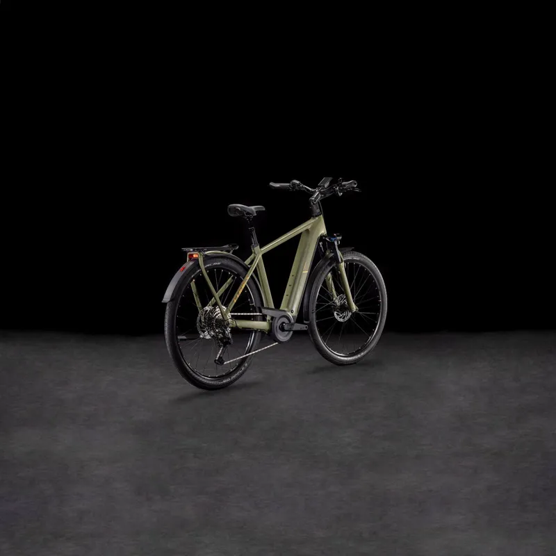 Cube Kathmandu Hybrid Pro Electric Bike in Dusty Olive/Gold-6